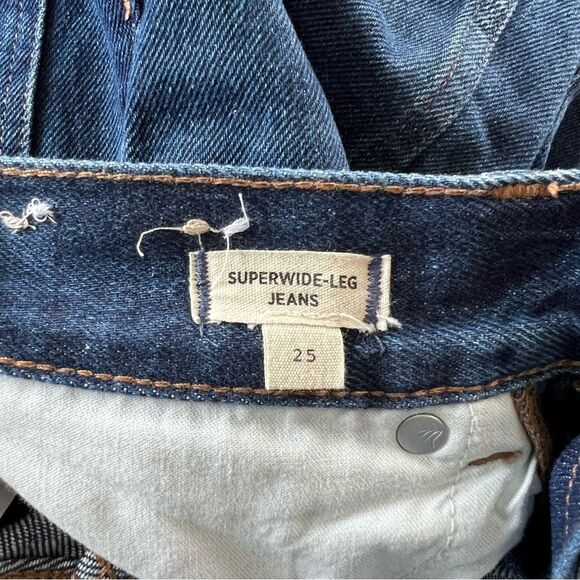 NWT Madewell Superwide-Leg Jeans in Carrington Wash: Twisted-Seam Edition - Picture 11 of 11